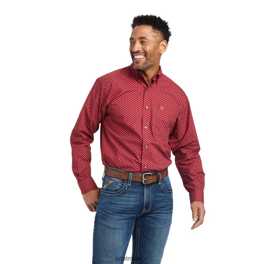Ariat camisa wilcott de corte clasico hombres 66406V1030 rio rojo tapas 66406V1030 Ariat Mexico Durable y de moda Renueva tu look con Ariat chamarras